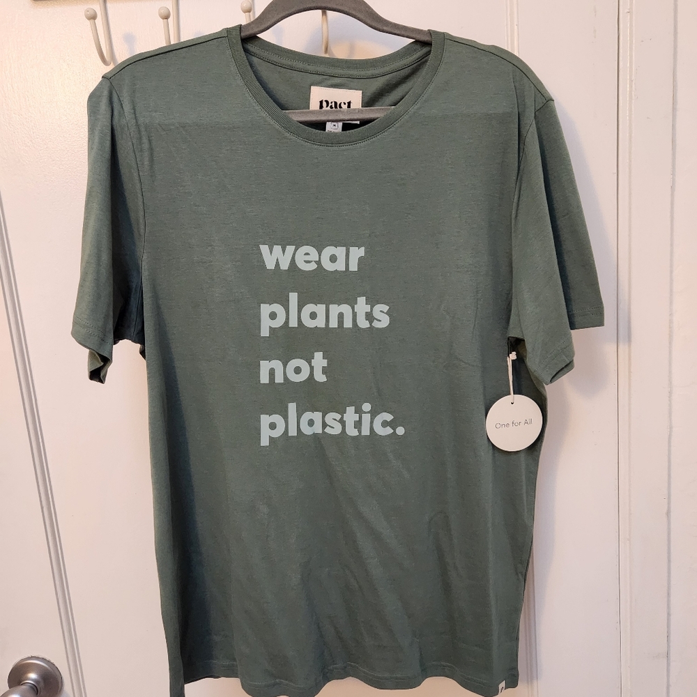 NWT-Pact Men's Wear Plants Crew Tee Size M